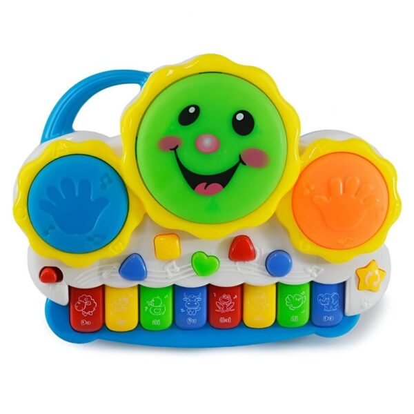 Piano Infantil Bateria e Teclado Musical Drum Keyboard
