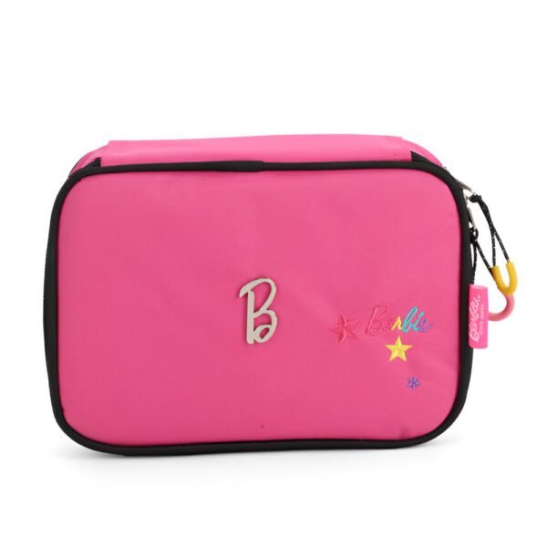 Estojo Escolar Box Barbie Rosa Pink Luxcel