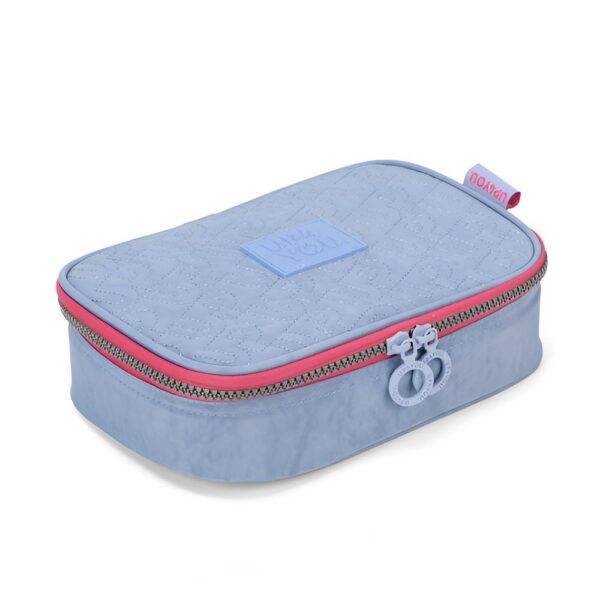 Estojo Escolar Box UP4YOU Matelasse Azul Claro Luxcel - Imagem 2