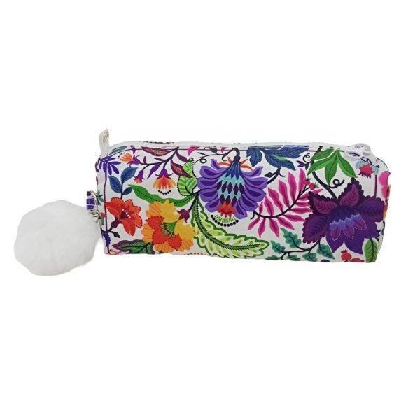 Estojo Escolar Daterra Nylon Debora Floral