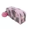 Estojo Escolar Daterra Nylon Triplo Geruza Rosa - Imagem 2