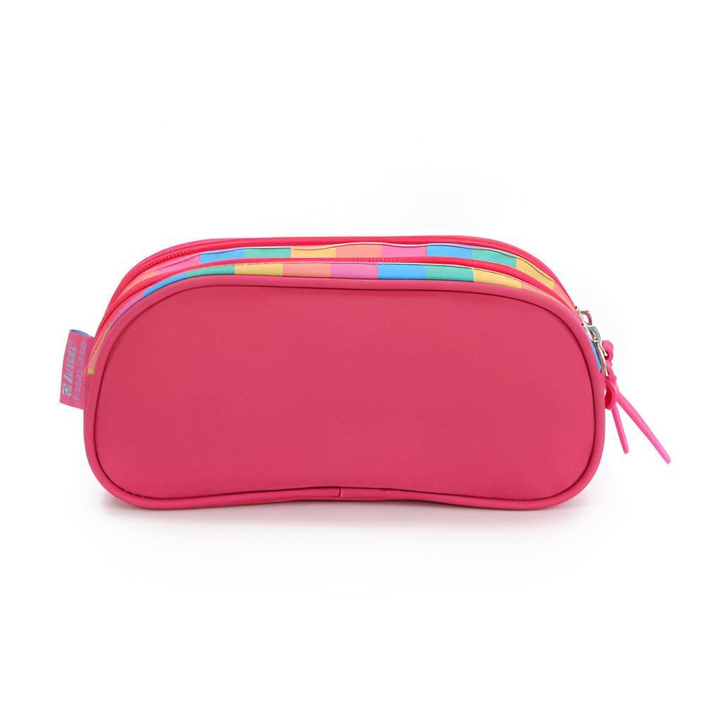 Estojo Escolar Luxcel Duplo Meninas Super Poderosas Rosa - Imagem 4
