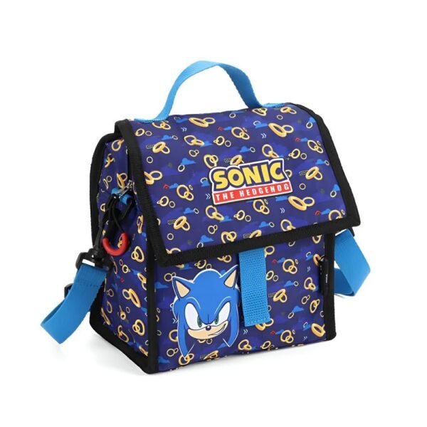 Lancheira Termica Sonic The Hedgehog Pixel Aneis Azul Luxcel