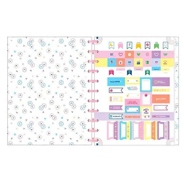 Caderno Universitario Tilidisco Tilibra Happy 10x1 160Folhas - Image 2