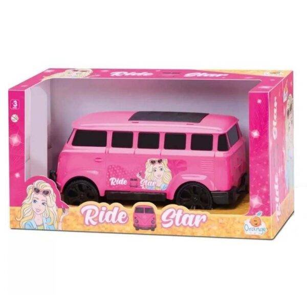 Carrinho Kombi Infantil Ride Star Rosa Orange Toys - Imagem 2