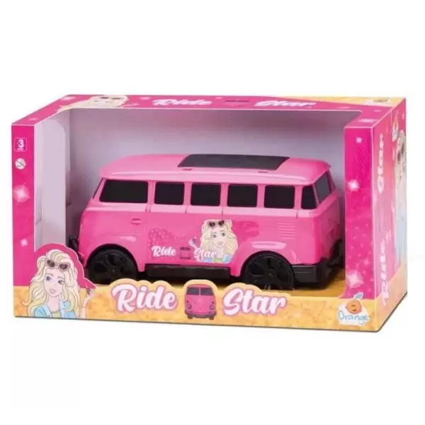 Carrinho Kombi Infantil Ride Star Rosa Orange Toys - Imagem 2
