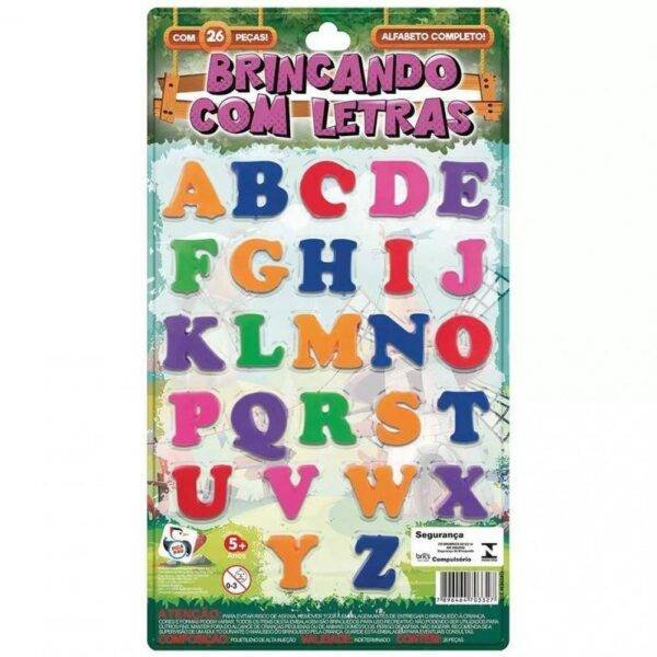 Cartela Brincando Com Letras 26 Pecas Coloridas Pica Pau - Imagem 3