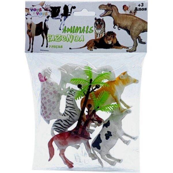 Pacote Kit Animais Da Fazenda 7 Pecas Toys E Toys - Image 2