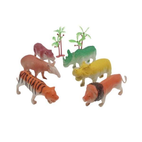 Kit Animais Selvagens 8 Pecas Toys E Toys 7107