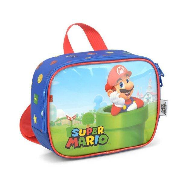 Kit Mochila De Costas Super Mario Cano + Lancheira Luxcel - Image 5