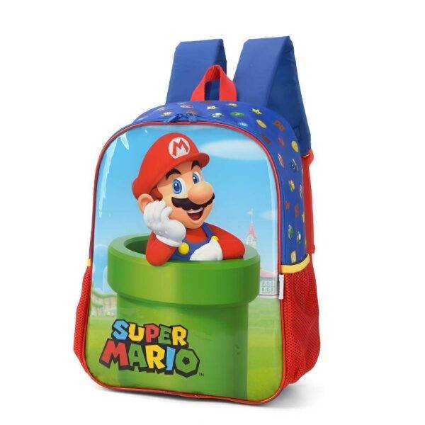 Kit Mochila De Costas Super Mario Cano + Lancheira Luxcel - Image 3