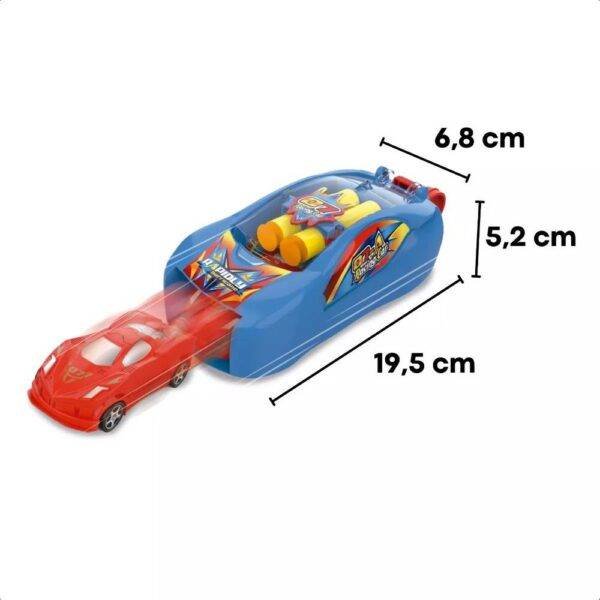 Lancador De Carrinho Lanca Car 2 Dardos +1 Carrinho Sortido - Imagem 4