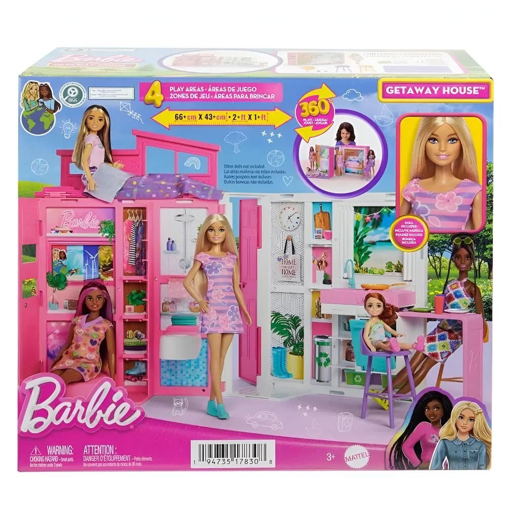 Barbie Casa Estate Glam Dobravel Com Boneca Mattel - Imagem 7