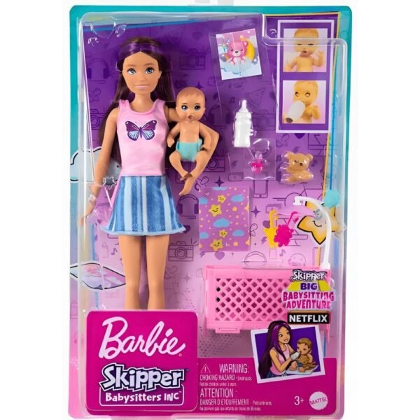 Barbie Family Skipper Conjunto Hora De Dormir HJY33 Mattel - Imagem 6