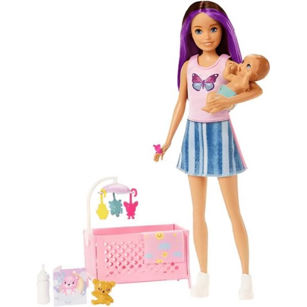 Barbie Family Skipper Conjunto Hora De Dormir HJY33 Mattel - Imagem 2