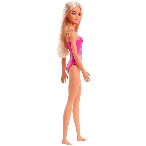 Boneca Barbie Fashion Praiana Loira Maio Rosa Mattel - Imagem 2