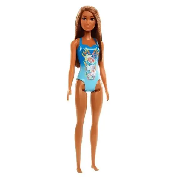Boneca Barbie Fashion Praiana Morena Maio Azul Mattel - Imagem 3