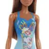 Boneca Barbie Fashion Praiana Morena Maio Azul Mattel - Imagem 4
