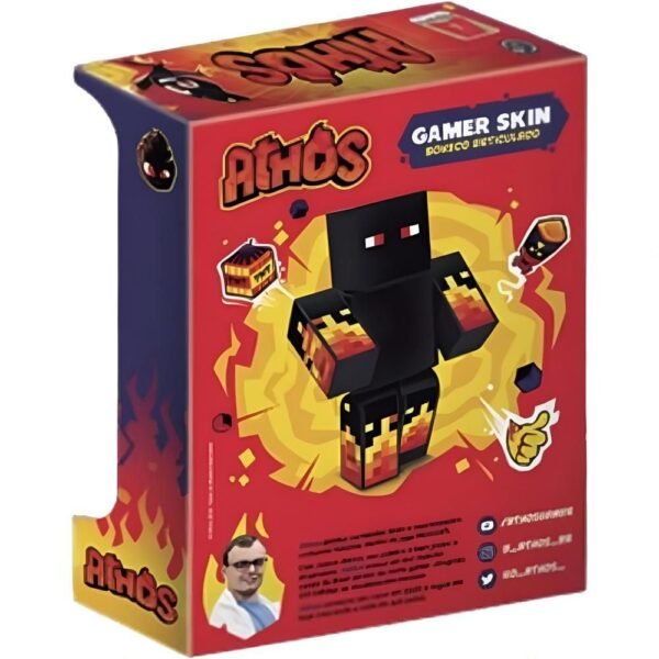 Boneco Athos 25cm Gamer Skin Algazarra - Imagem 4