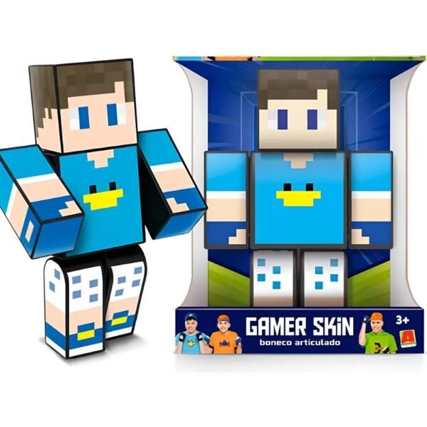 Boneco Beto Gamer 25cm Familia Arqueira Gamer Skin Algazarra