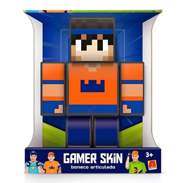 Boneco Hey Davi 25cm Familia Arqueira Gamer Skin Algazarra - Imagem 3