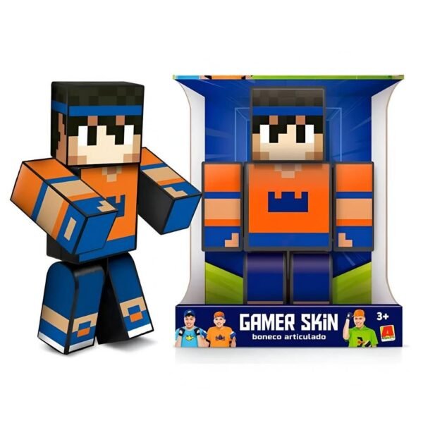 Boneco Hey Davi 25cm Familia Arqueira Gamer Skin Algazarra