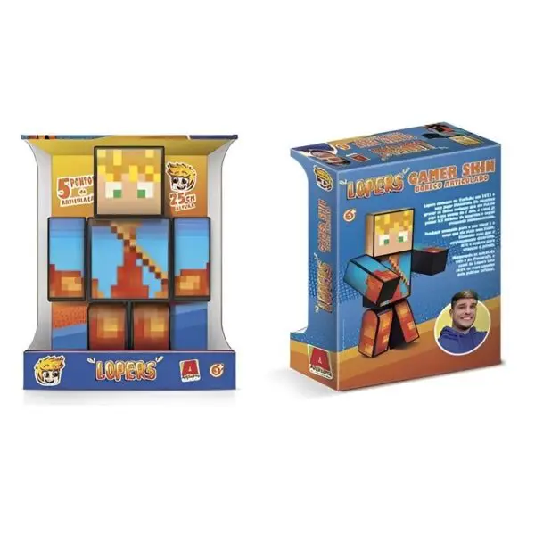 Boneco Lopers 25cm Gamer Skin Algazarra - Imagem 3