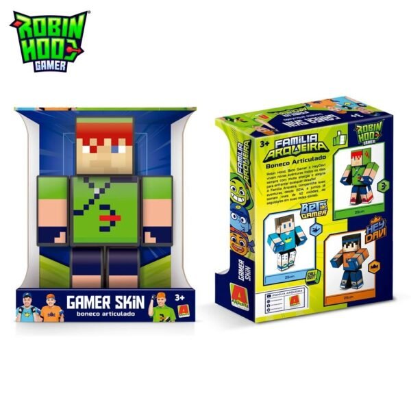 Boneco Robin Hood 25cm Familia Arqueira Gamer Skin Algazarra - Image 3