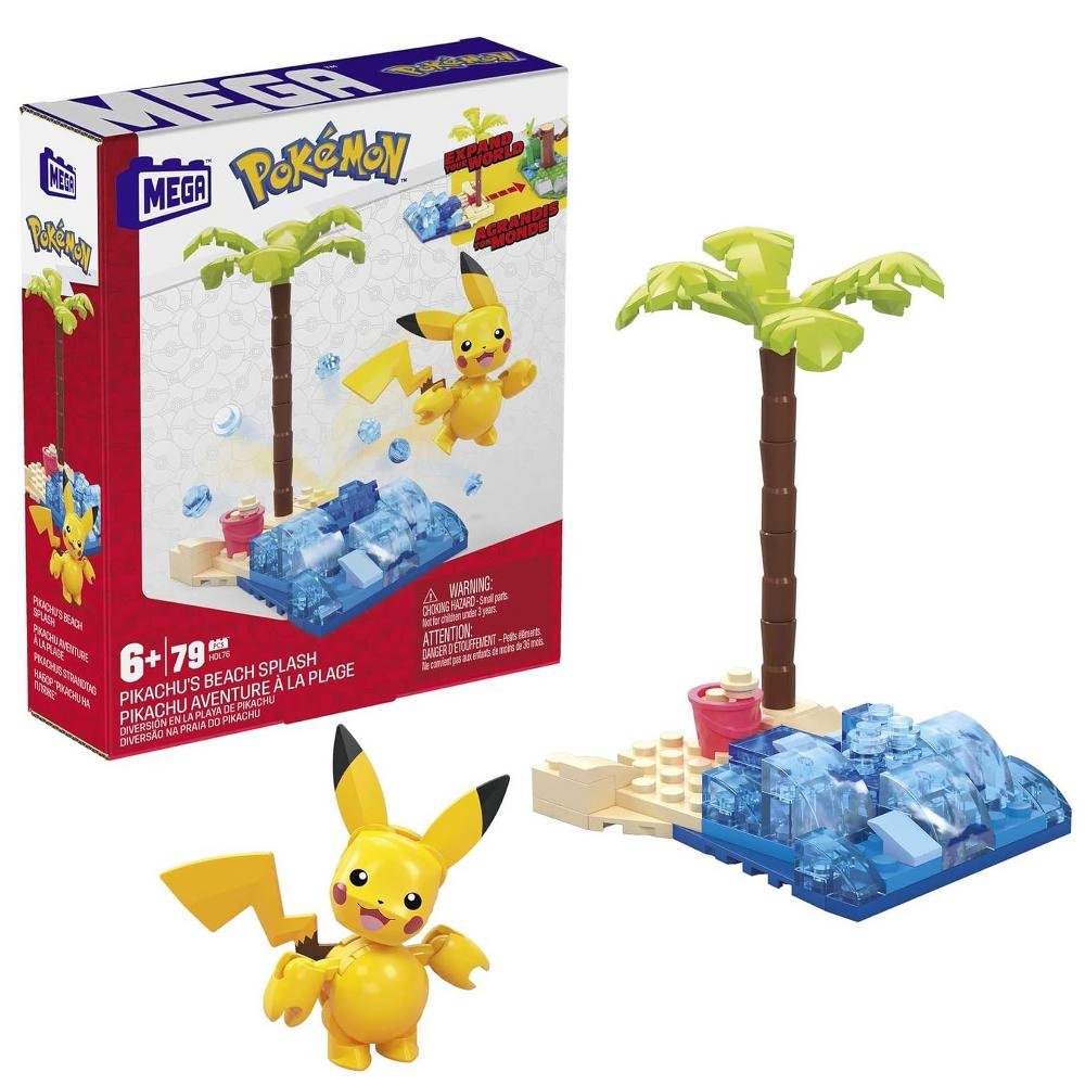 Mega Contrux Pokemon Pikachu Aventura Na Praia 79 Pcs HDL76