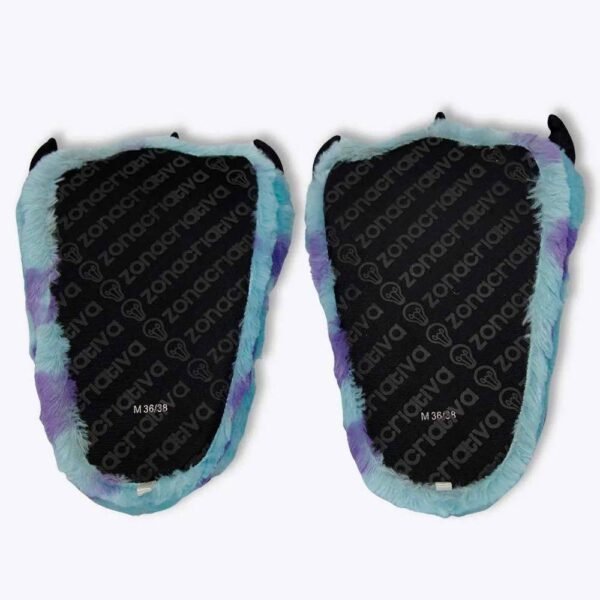 Pantufa Infantil Monstros S A Sulley Tamanho P Zona Criativa - Image 4