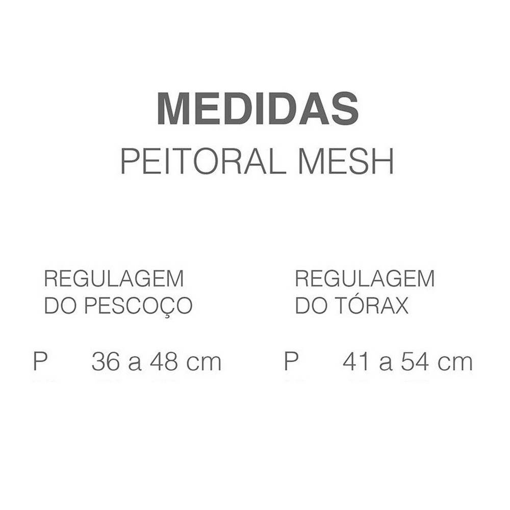 Peitoral Coleira Mesh Flower Tamanho P Meemo - Imagem 3