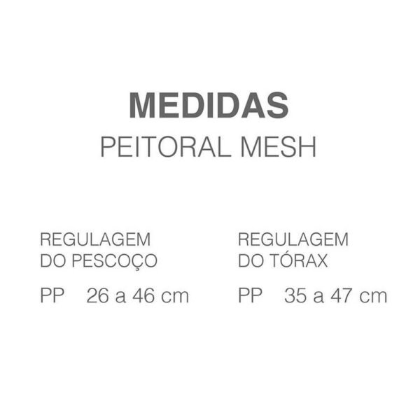 Peitoral Coleira Mesh Militar Tamanho PP Meemo - Imagem 3