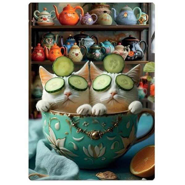 Quebra Cabeca Nano Dondo Cats I.A 500 Pecas Toyster - Imagem 3