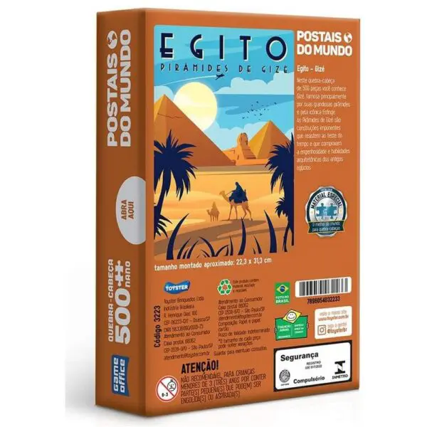 Quebra Cabeca Nano Egito Gize 500 Pecas Toyster 3223 - Imagem 3