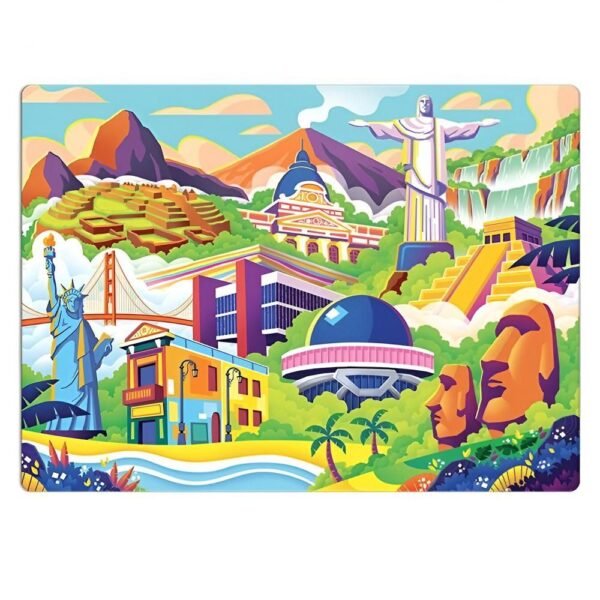 Quebra Cabeca Postais Do Mundo America 500 Pcs Toyster 3224 - Imagem 3