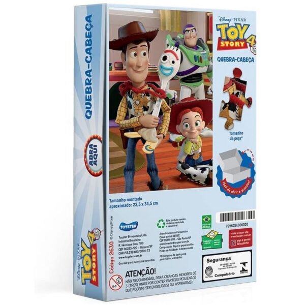 Quebra Cabeca Toy Story 4 100 Pecas 6+ Toyster - Imagem 3