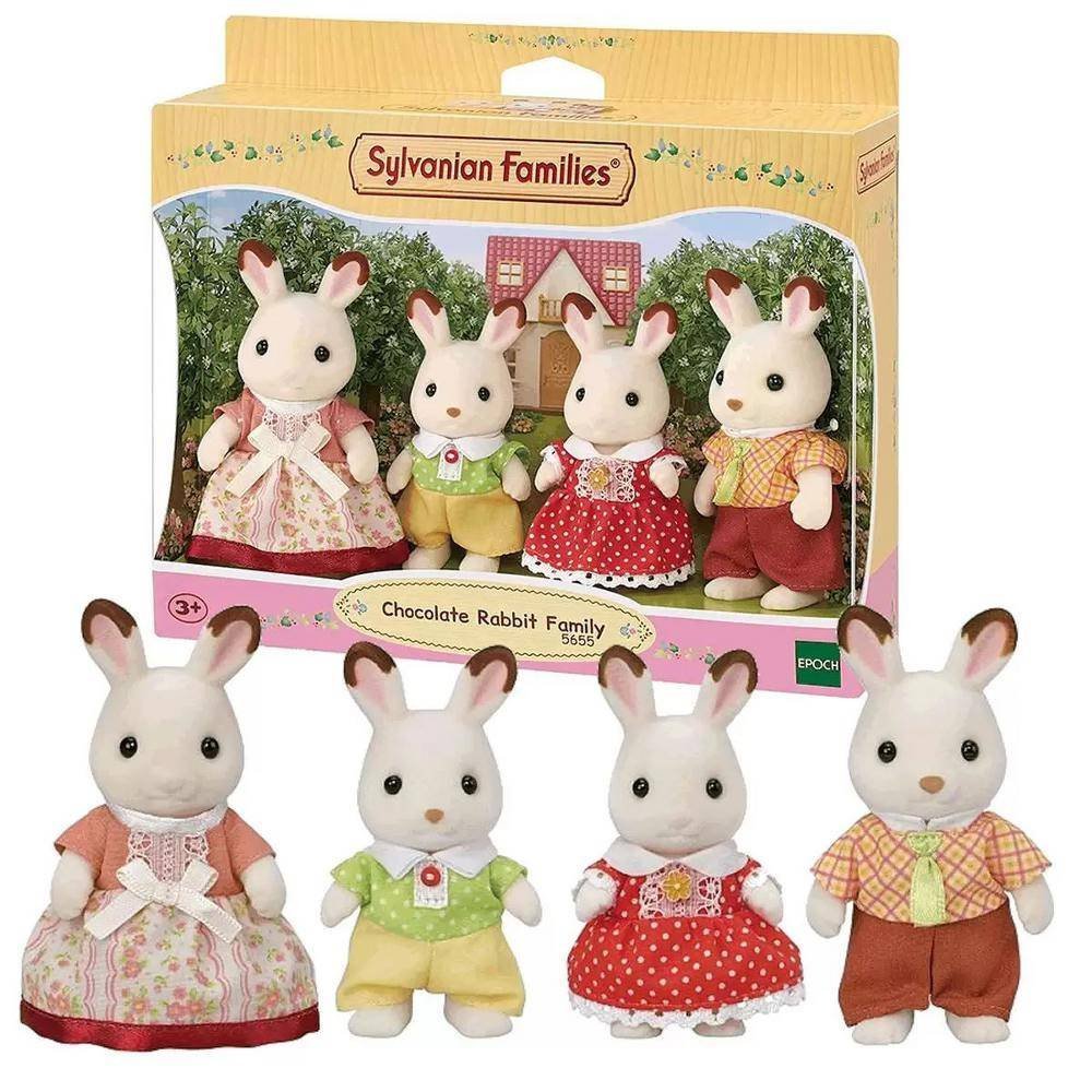 Sylvanian Families Família Dos Coelhos Chocolate 5655 Epoch