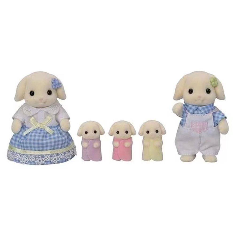 Sylvanian Families Família Dos Coelhos Floral Epoch 5735 - Imagem 4