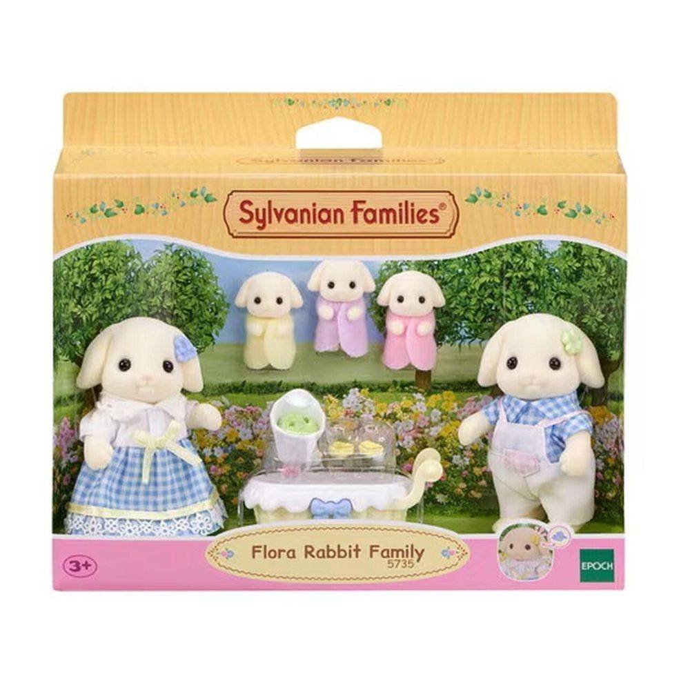 Sylvanian Families Família Dos Coelhos Floral Epoch 5735 - Imagem 3