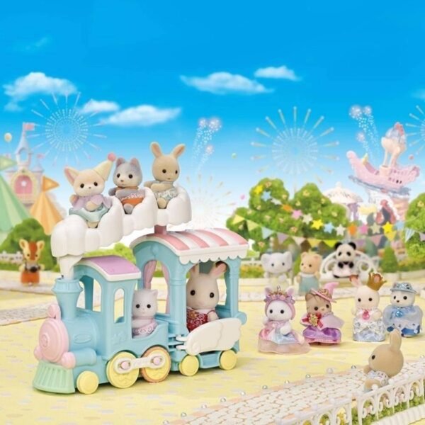 Trem Arco-Iris Flutuando na Nuvem - Sylvanian Families Epoch - Imagem 5