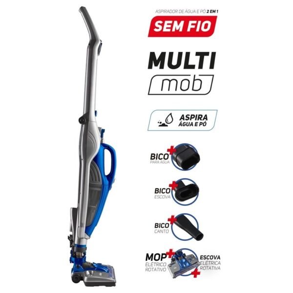 Aspirador De Po E Agua WAP Multi Mob 2 Em 1 Bivolt Sem Fio - Imagem 2