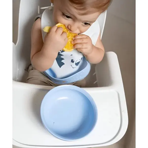 Babador De Silicone Com Pega Migalhas Tigor T. Tigre BB - Imagem 5