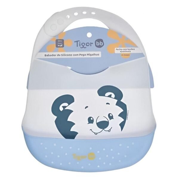 Babador De Silicone Com Pega Migalhas Tigor T. Tigre BB - Imagem 6