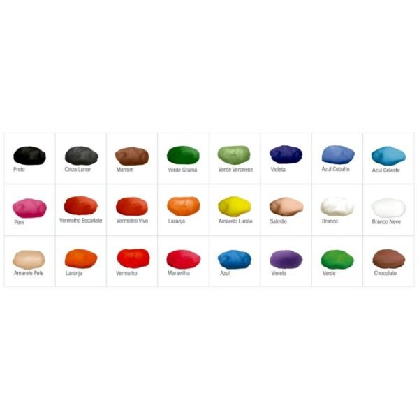 Big Balde 30 Massinhas De Modelar Acrilex 1,5kg Art Kids - Imagem 3