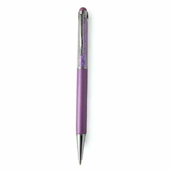 Caneta Esferografica Diamond Com Touch Roxa Yins Paper - Imagem 2