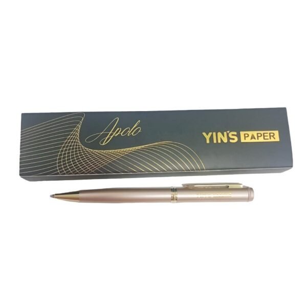 Caneta Esferografica Executiva Apolo Rose Yins Paper - Imagem 2
