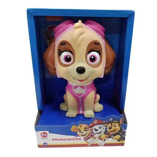 Boneco Cofrinho Poupatrulha Sky Patrulha Canina - Imagem 4