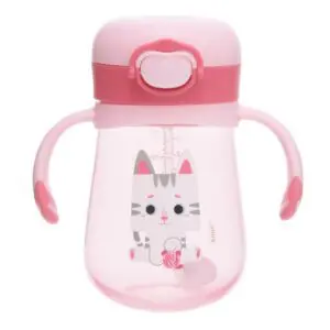Copo De Treinamento Com Alcas 300ml Kouii Filhotiis Gata Mia