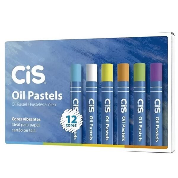 Giz Pastel Oleoso Com 12 Cores Cis - Imagem 2