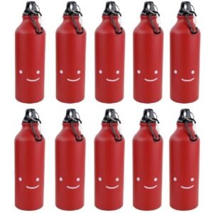 Kit 10 Garrafas Squeezes De Aluminio 500ML PROMOCAO Netflix